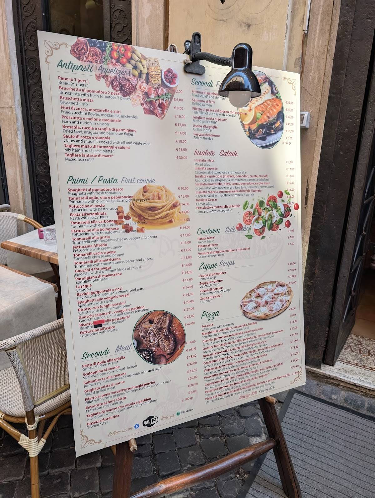 Menu di Ristorante Taberna Patrizi e Plebei 