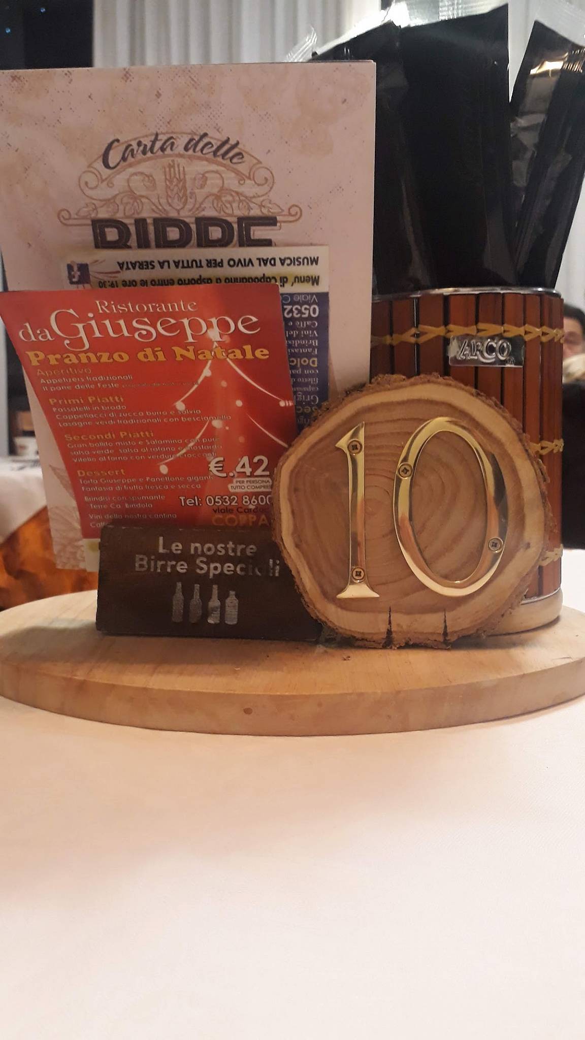 Menu di Ristorante da Giuseppe 