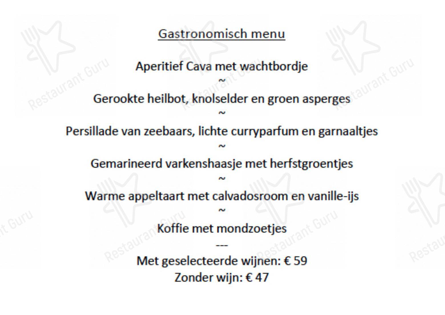 Menu pour Restaurant Royale Axkit - At Home Catering Menu