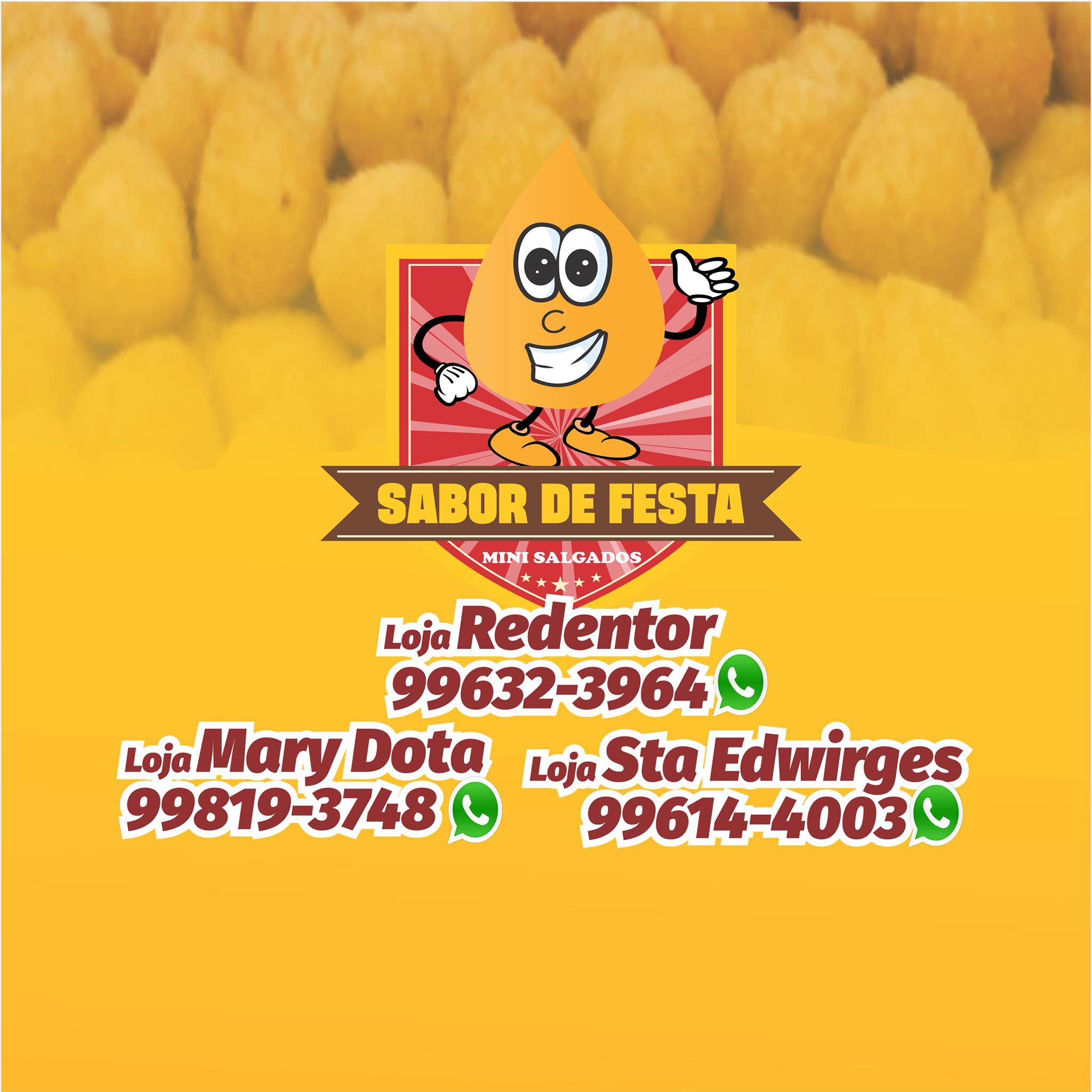 SABOR DE FESTA - MINI SALGADOS cardápio