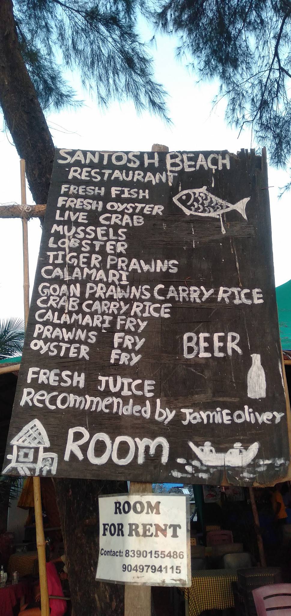 Santosh's Shack menu
