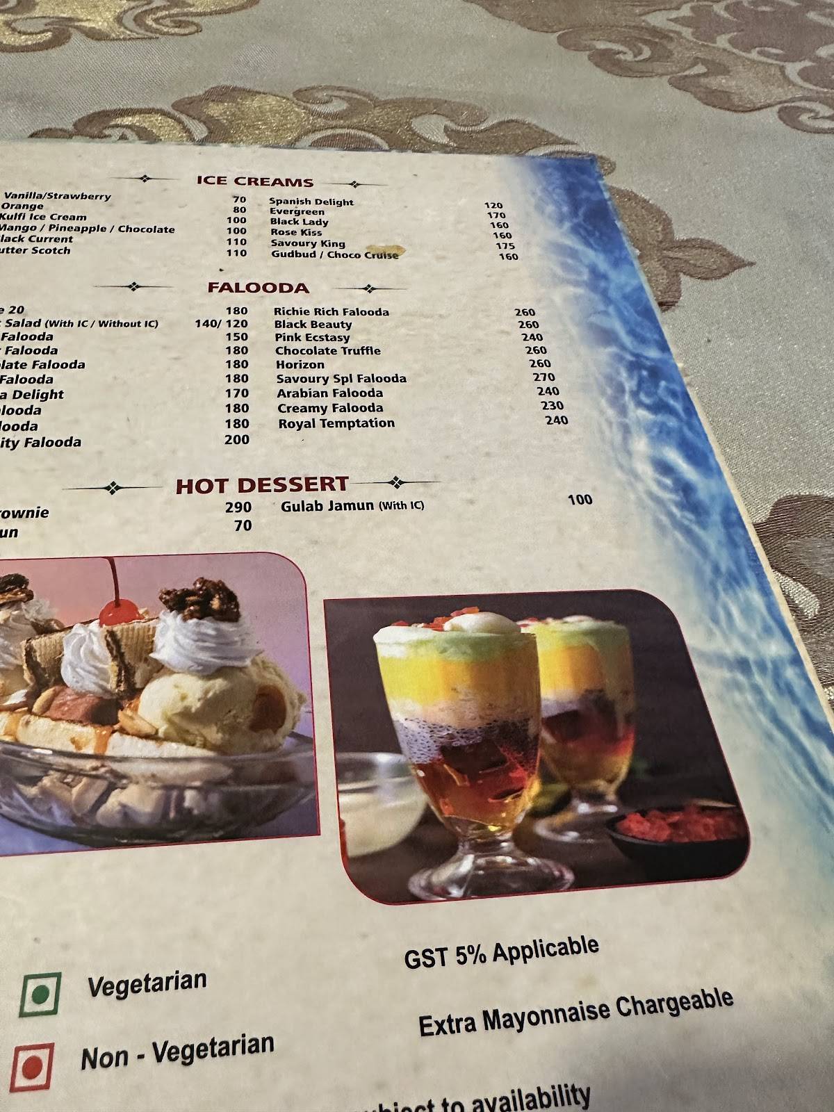 Savoury Sea Shell Restaurant menu