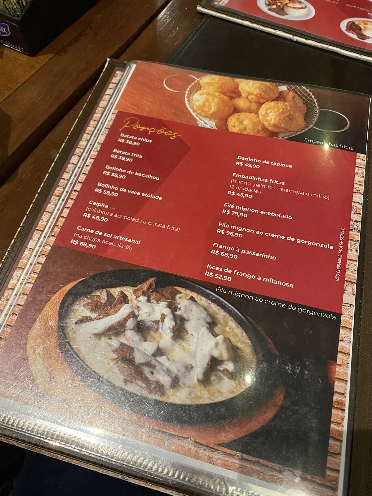 Scallet Restaurante e Pizzaria cardápio