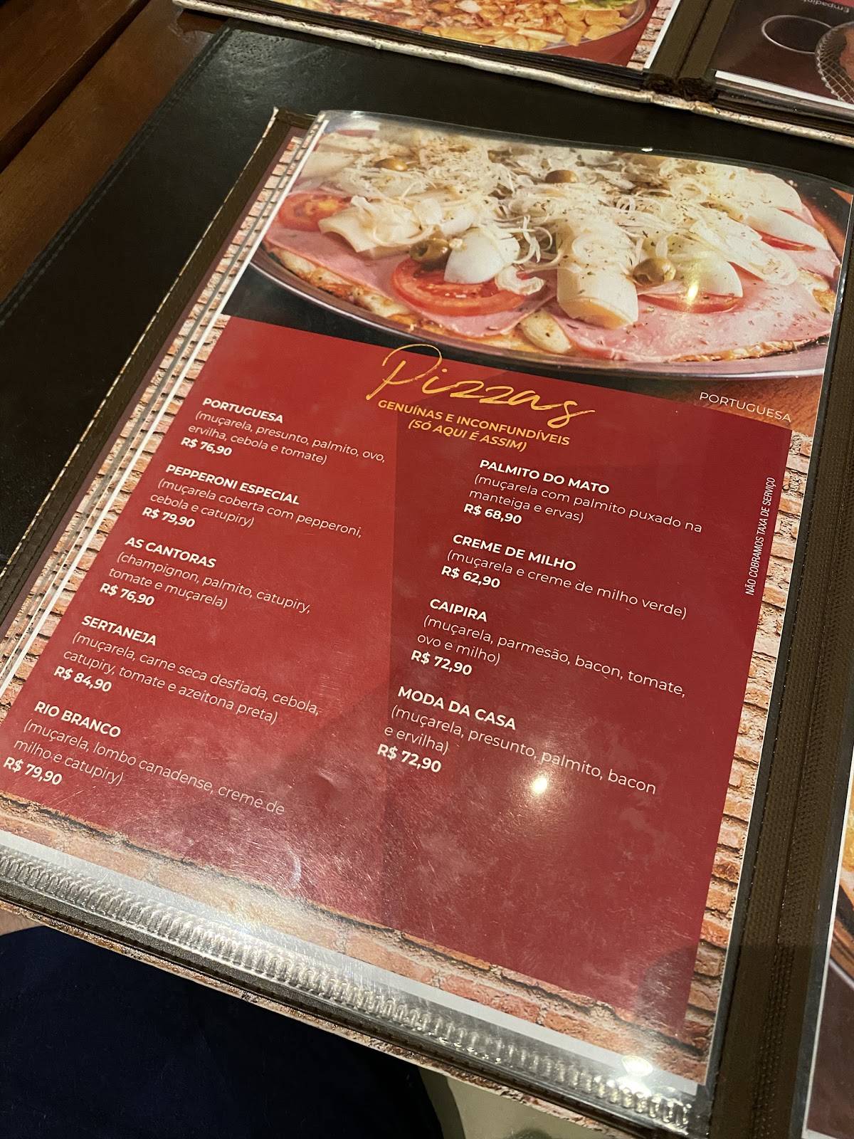 Scallet Restaurante e Pizzaria cardápio