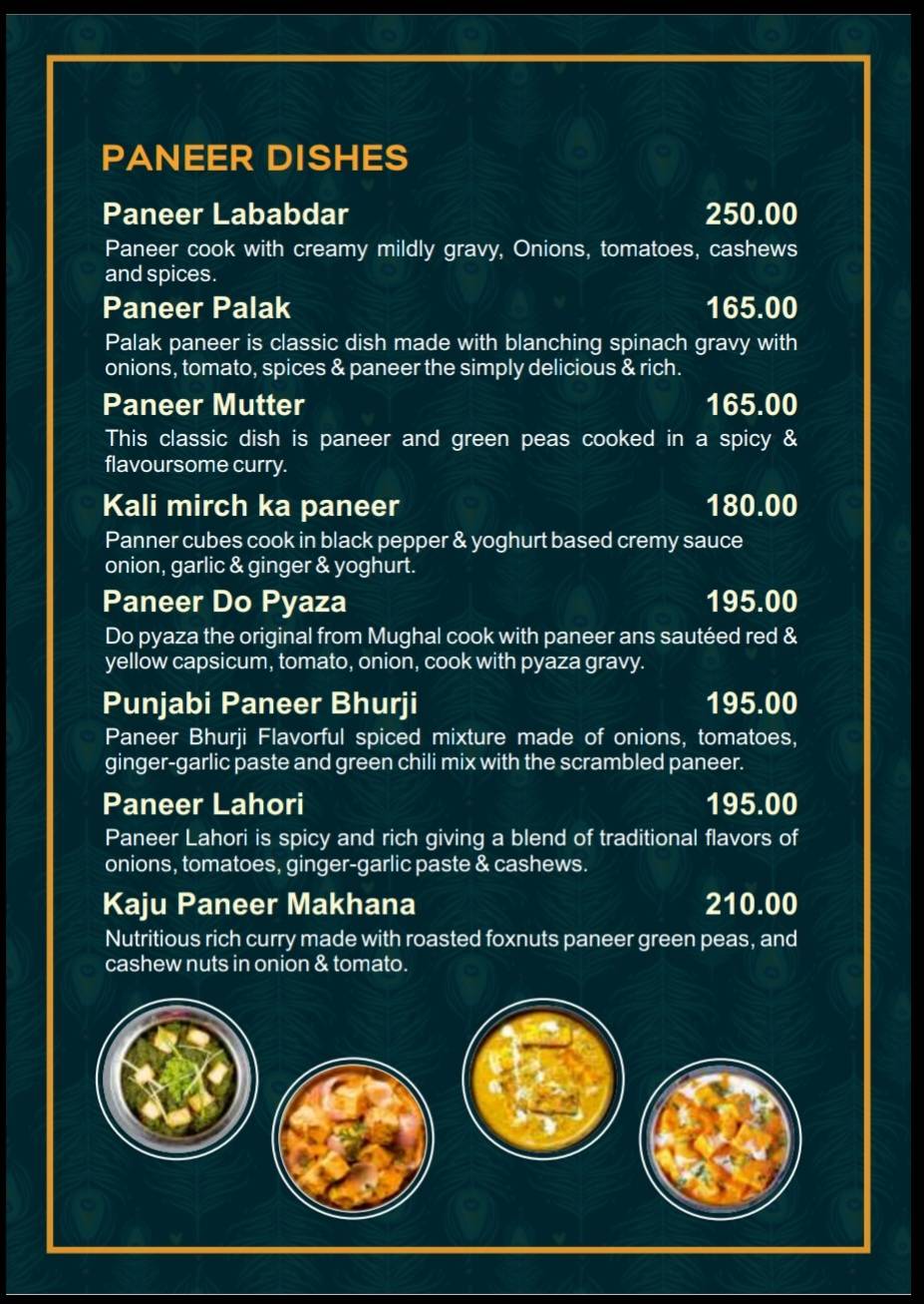 Shri Krishna menu