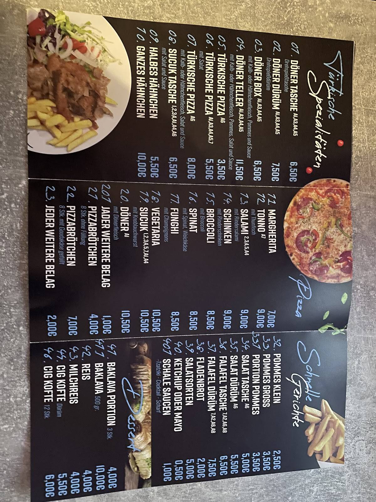 Menu de Sofram