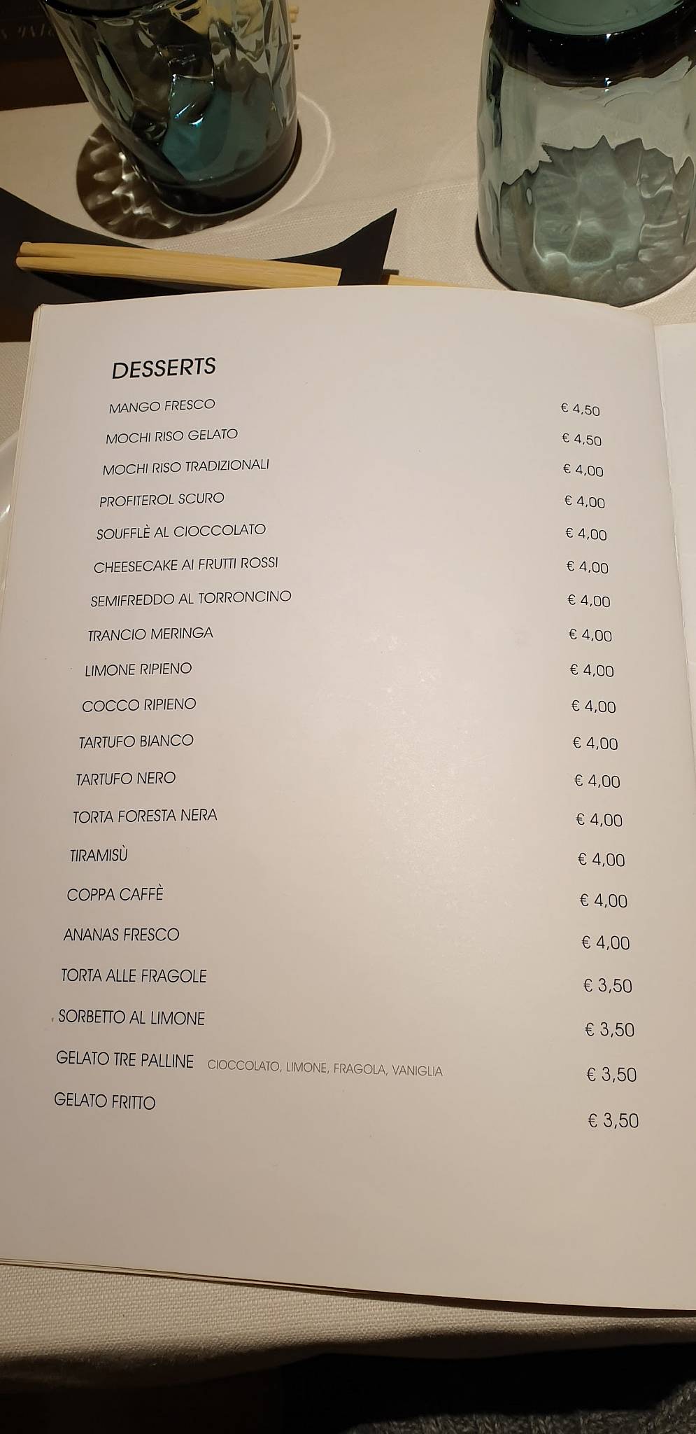 Menu di Spring Sushi 