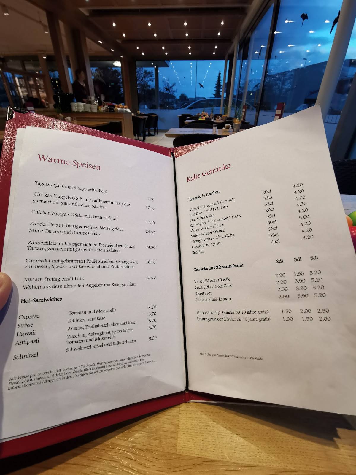 Menu di Steiner-Beck AG 