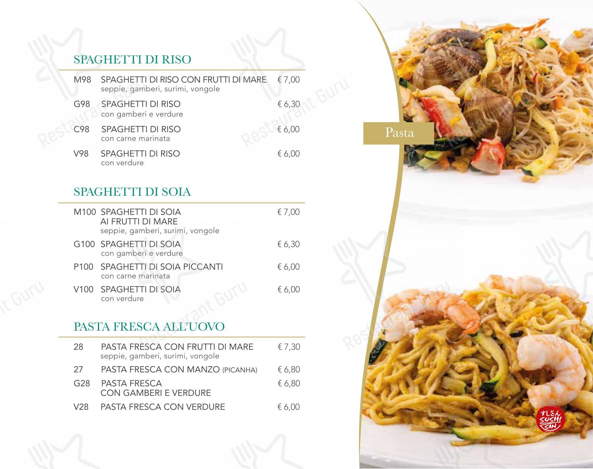 Menu di Sushi San 