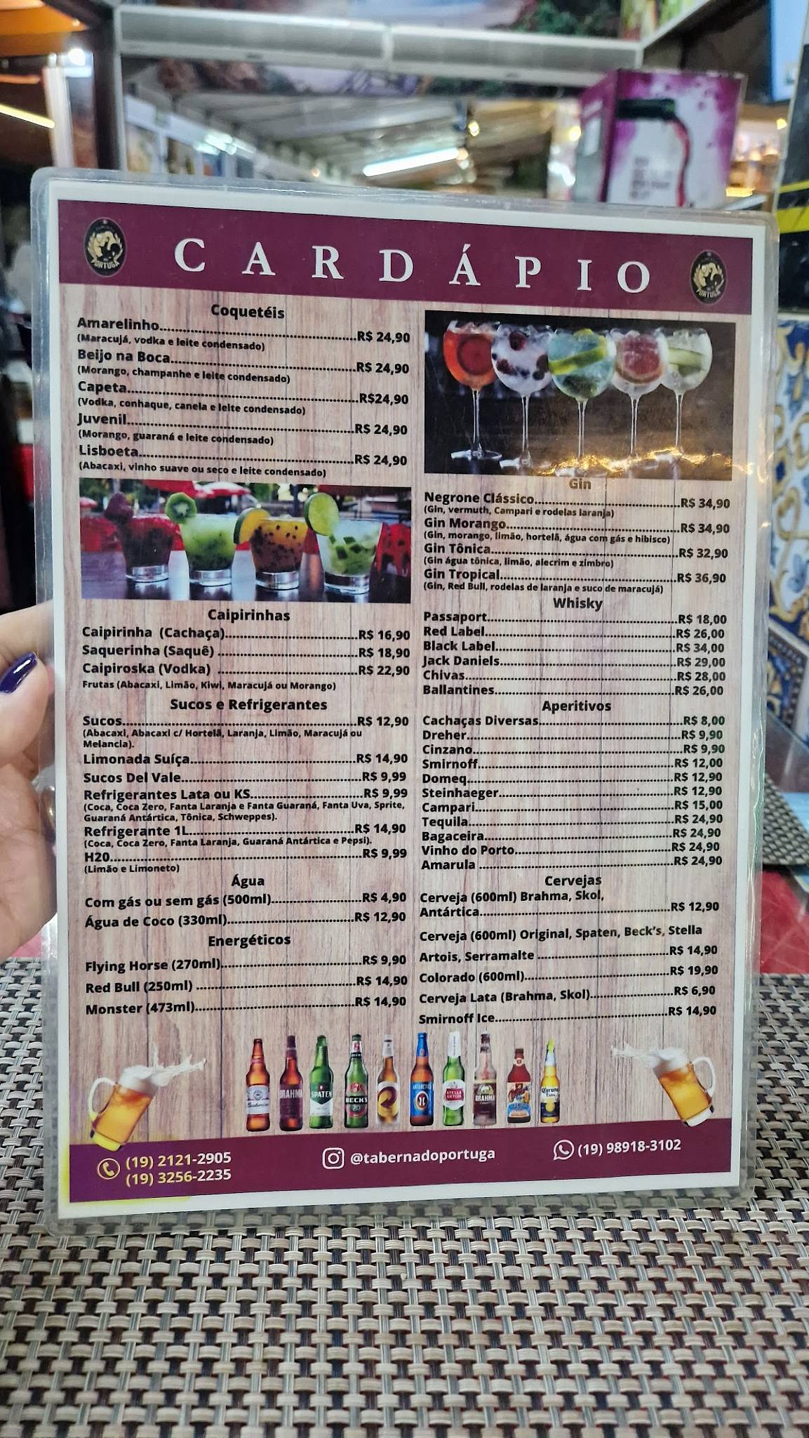 Taberna Do Portuga cardápio
