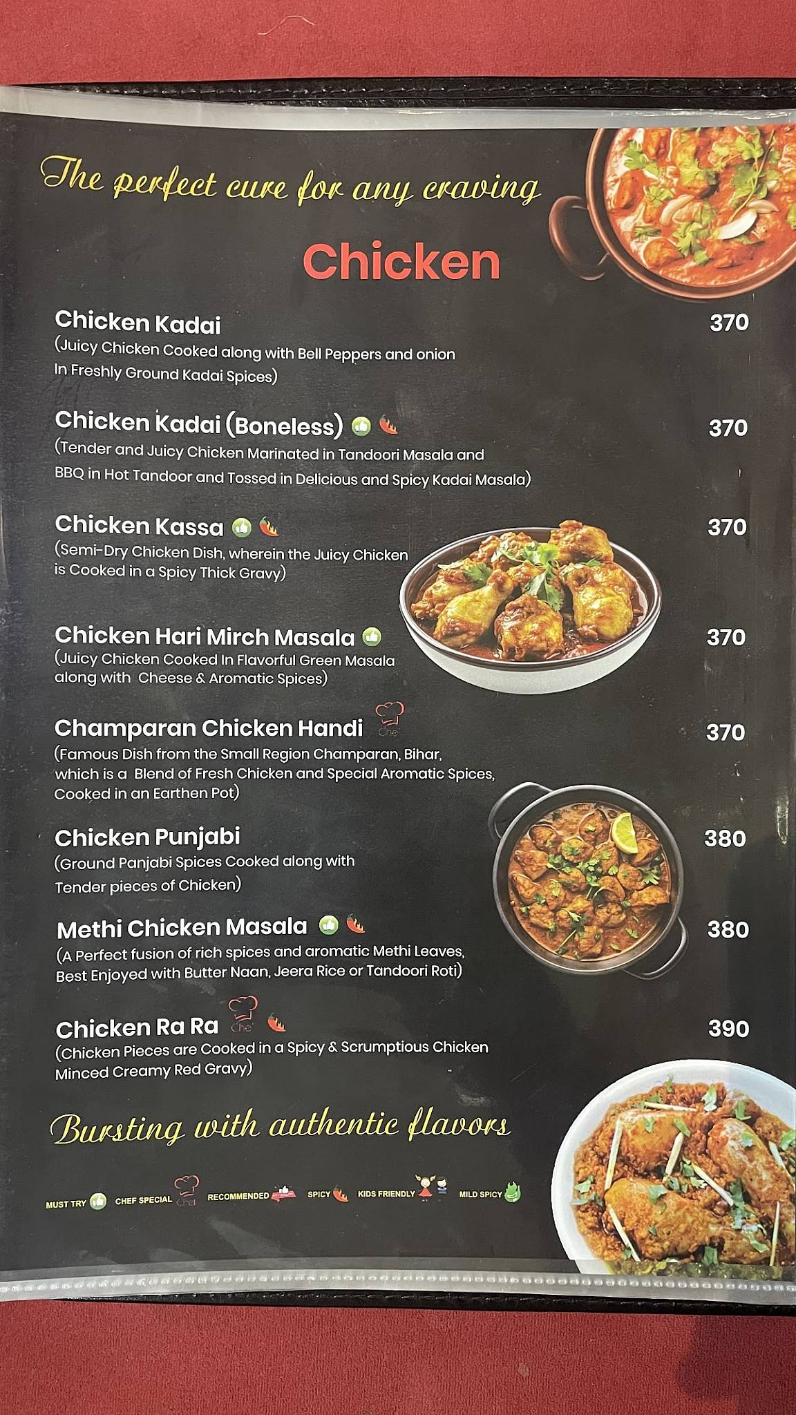 Tandooriwala menu