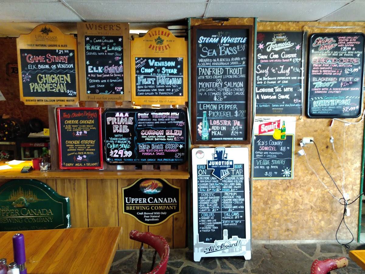 Menu at Ted's Range Road Diner restaurant, Meaford, RR1