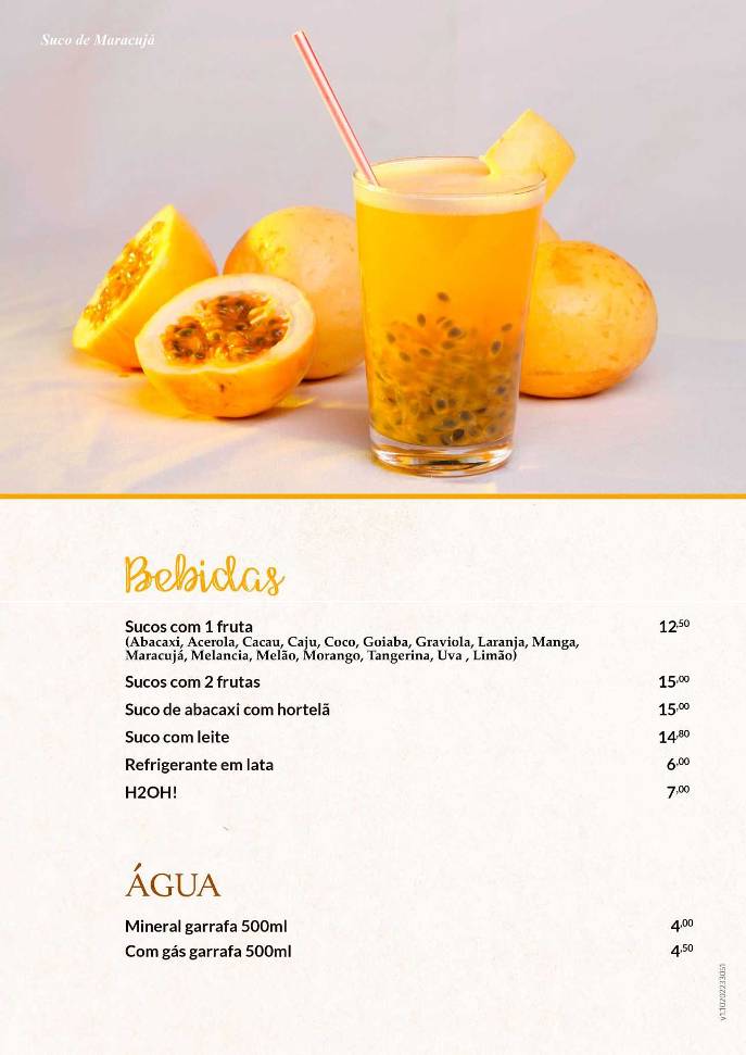 Restaurante Tia Lena cardápio