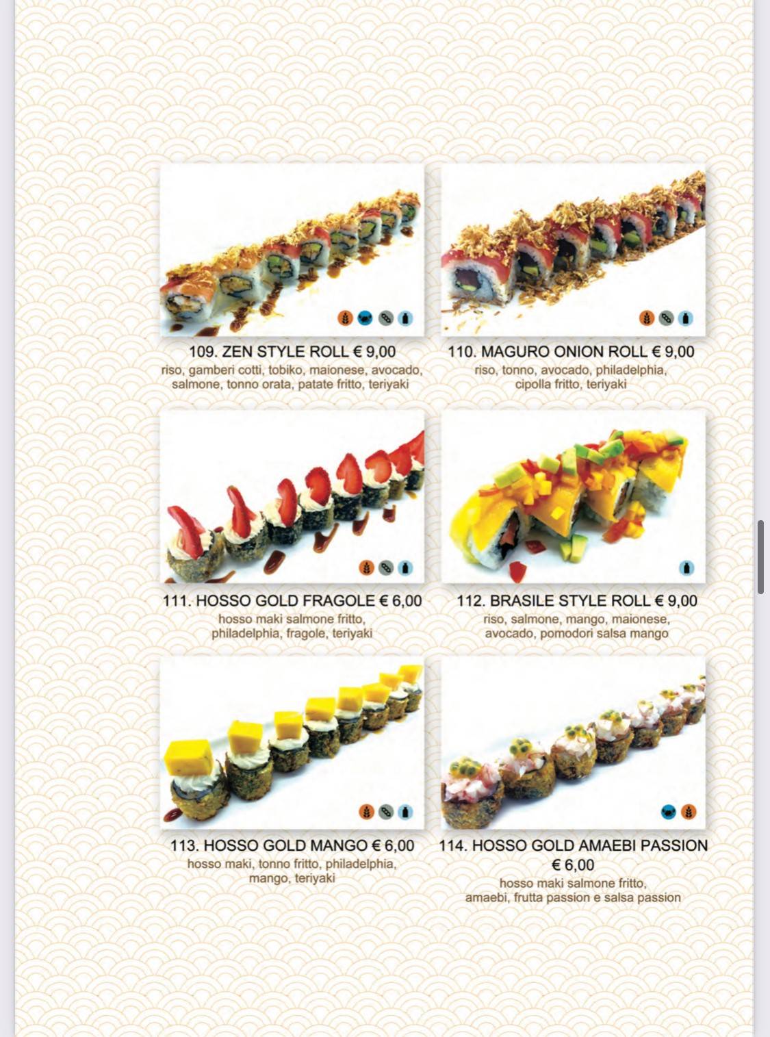 Menu di Tokyo Sushi Restaurant 