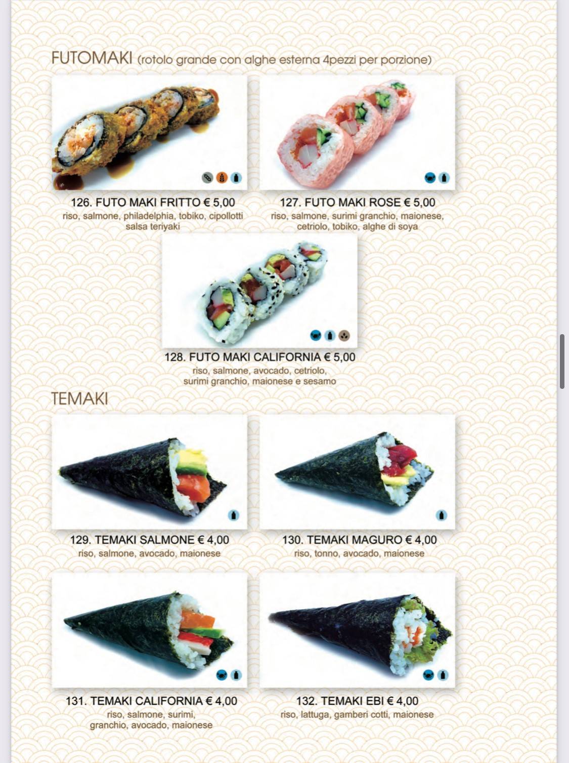 Menu di Tokyo Sushi Restaurant 