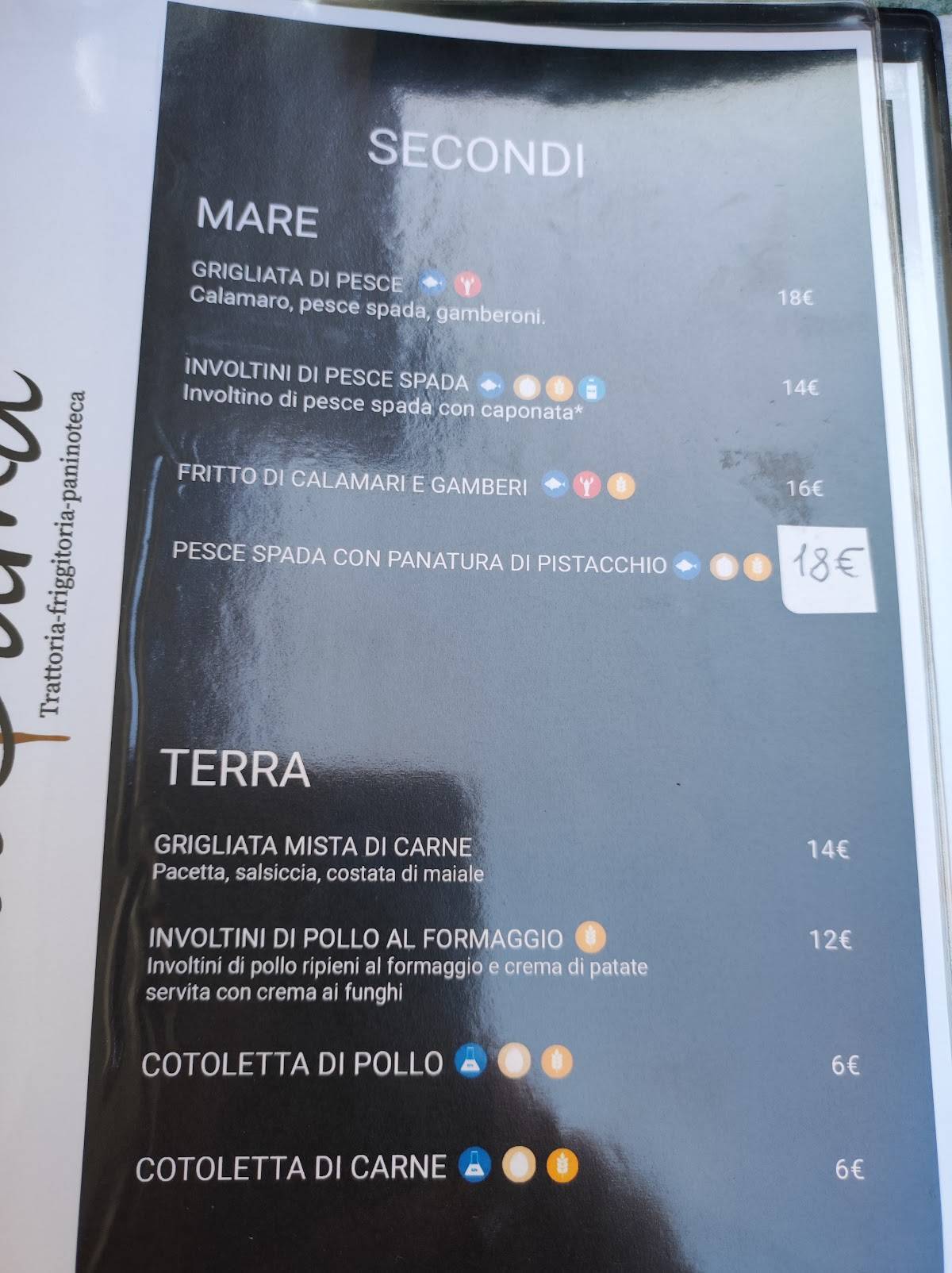 Menu di Trattoria La Dama 