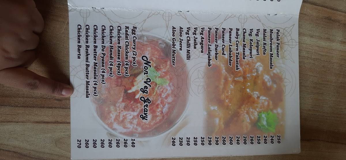 Trio- The Family Restaurant menu