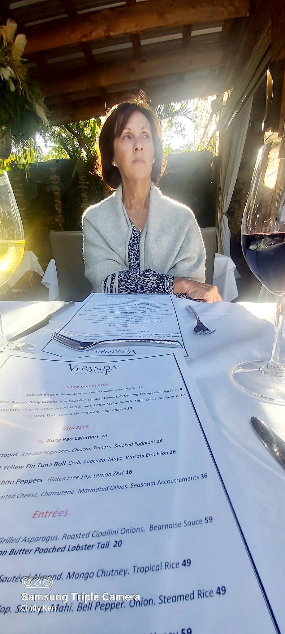 Menu at Veranda E restaurant, Naples