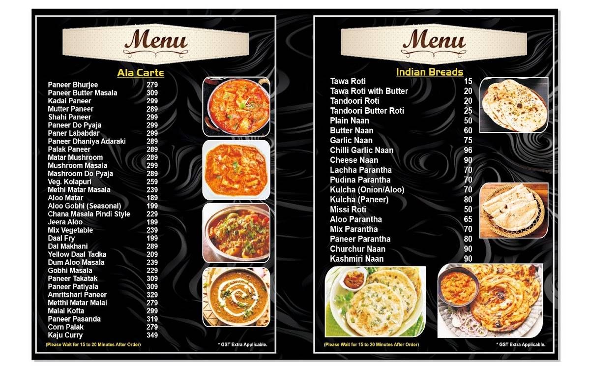 Vinayaka Restaurant( Rooftop & Lounge) menu