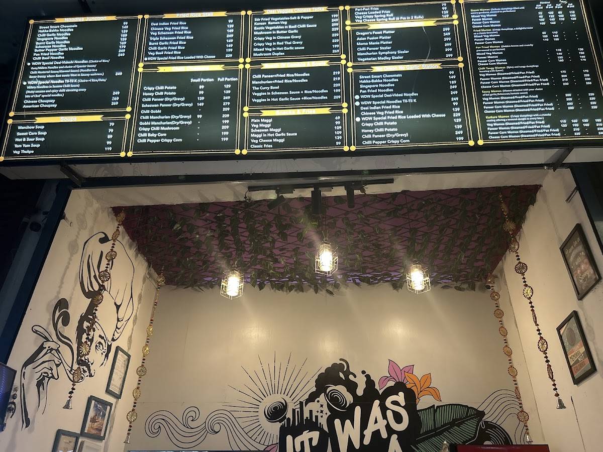 Wok Dish Way! - Best Chinese and Momos, First Car Dining Restaurant in Noida menu