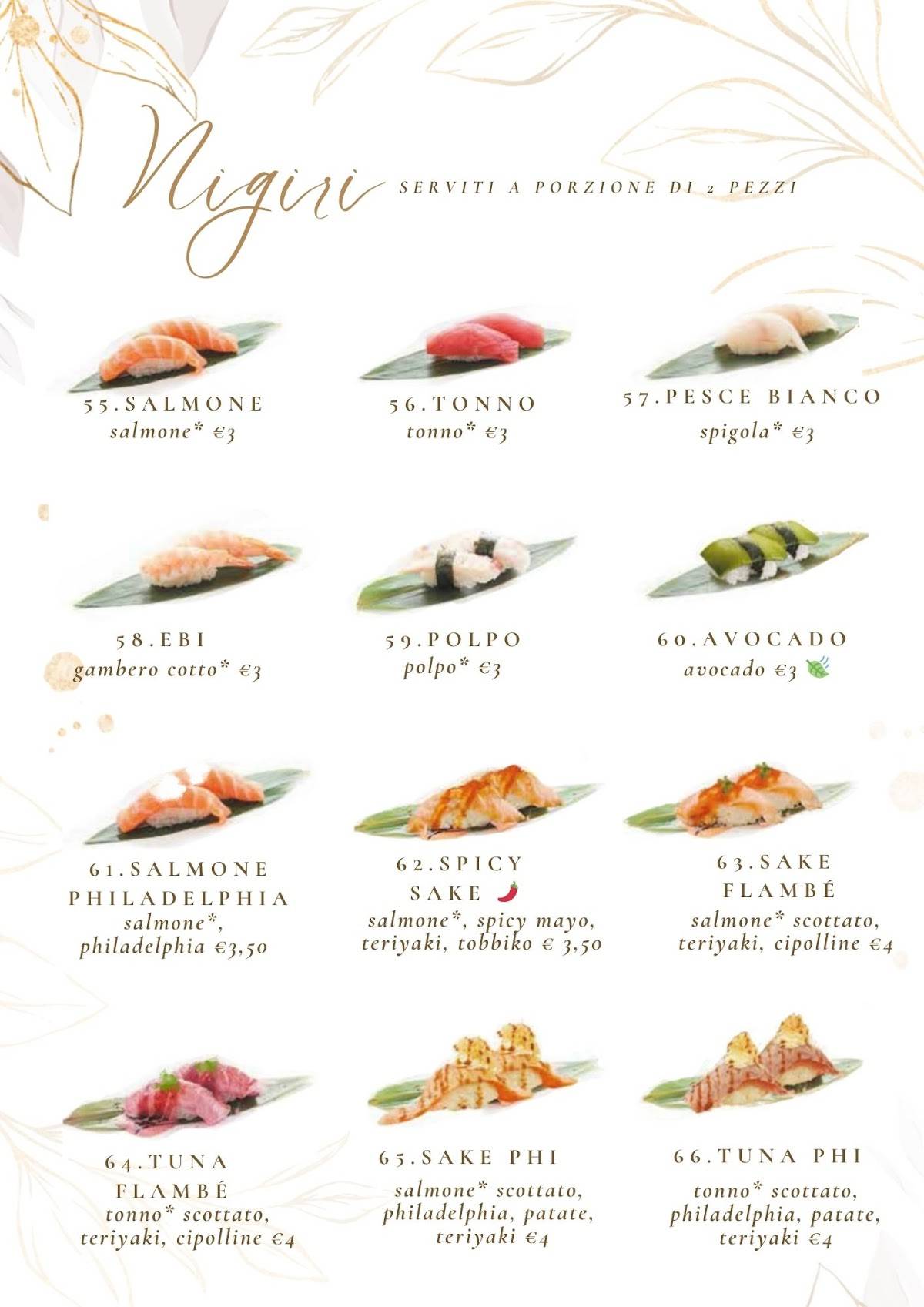 Menu di Yoshi 