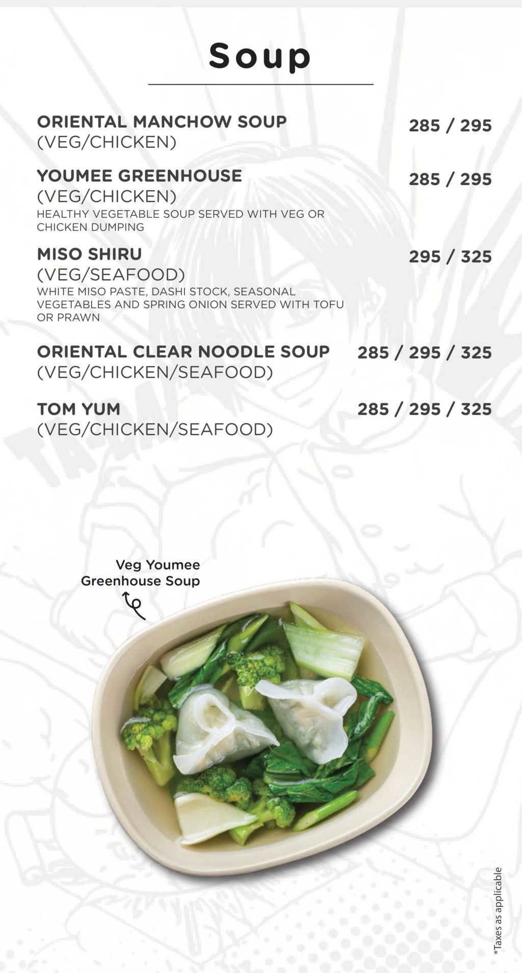 YouMee Greater Kailash 2 (GK2) menu