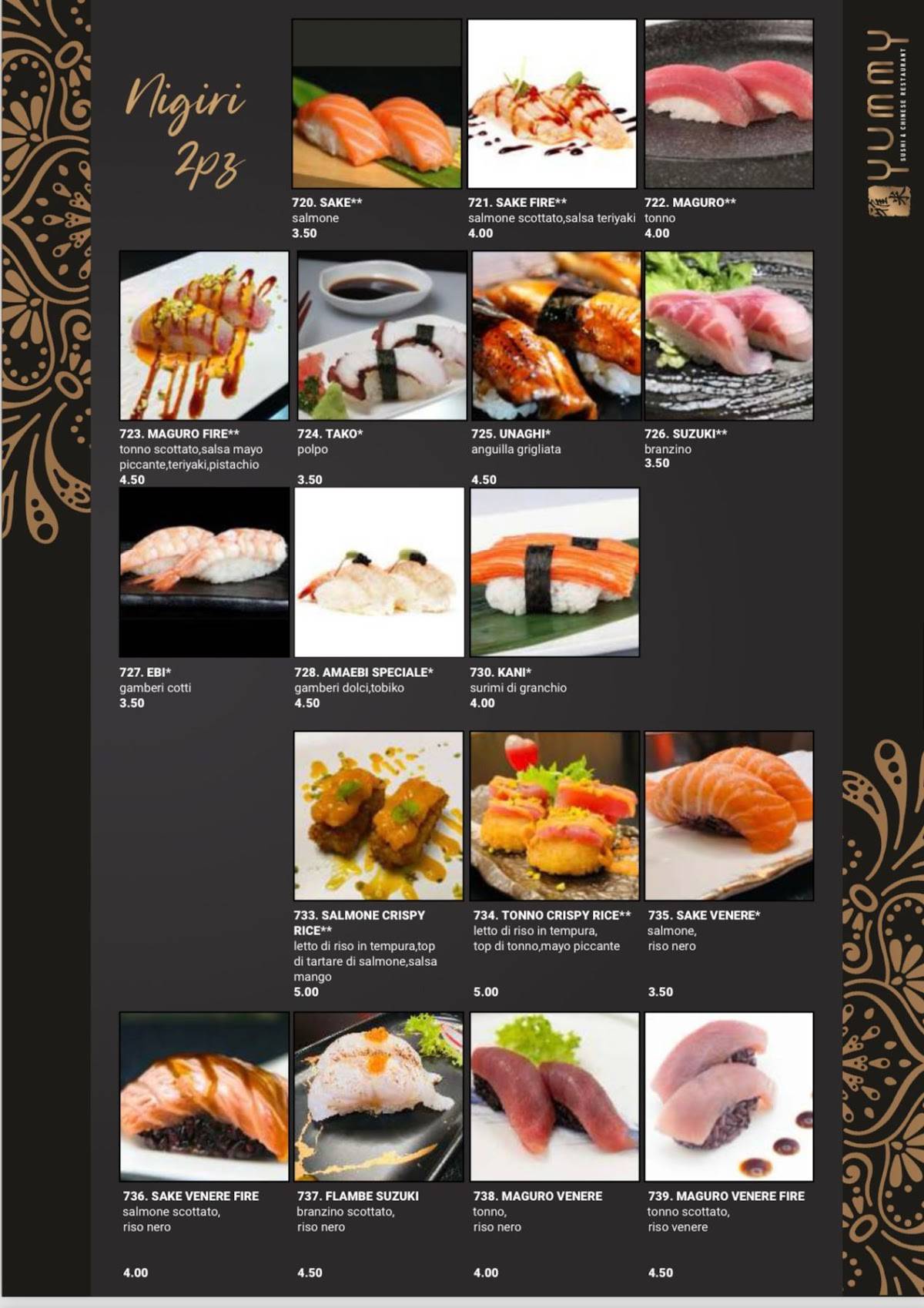 Menu di Yummy Ristorante 