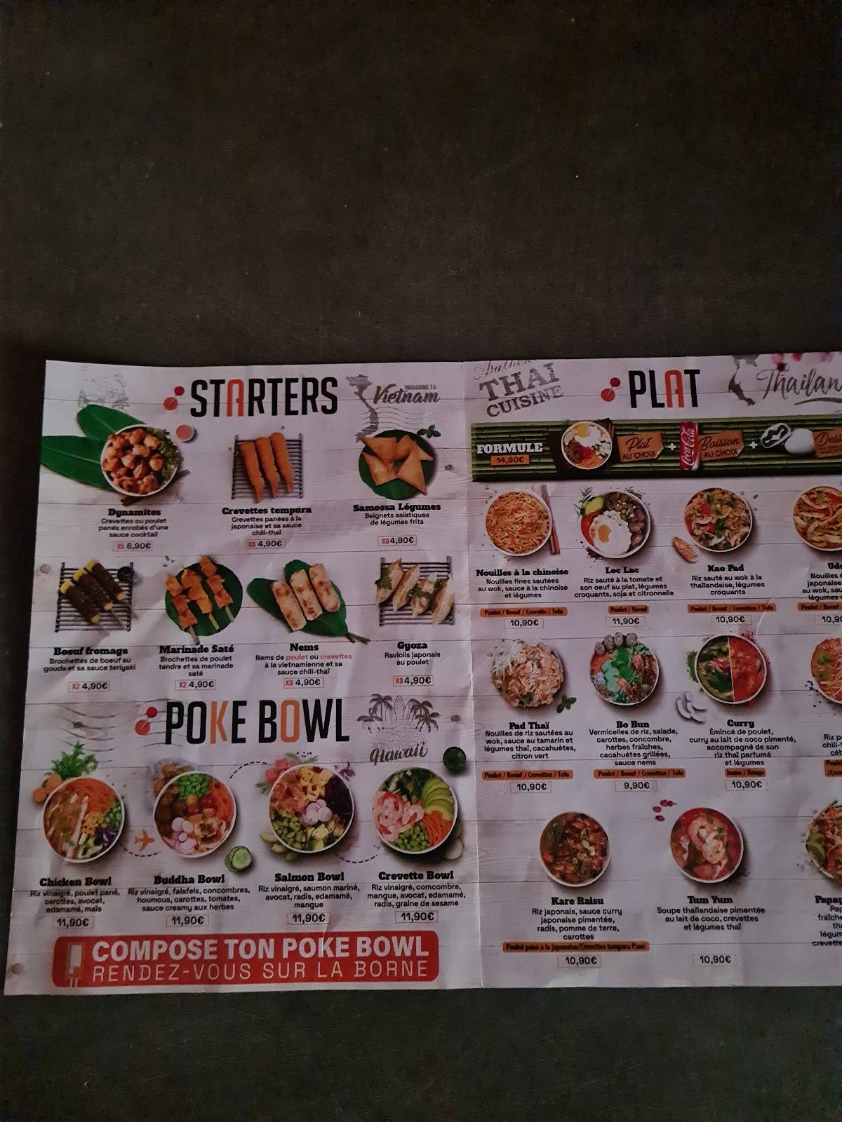 Menu de ZUMITA COLOMBES