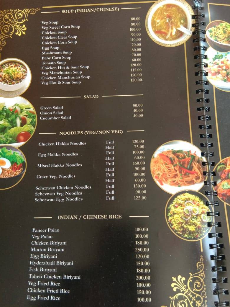 Zaika Restaurant menu