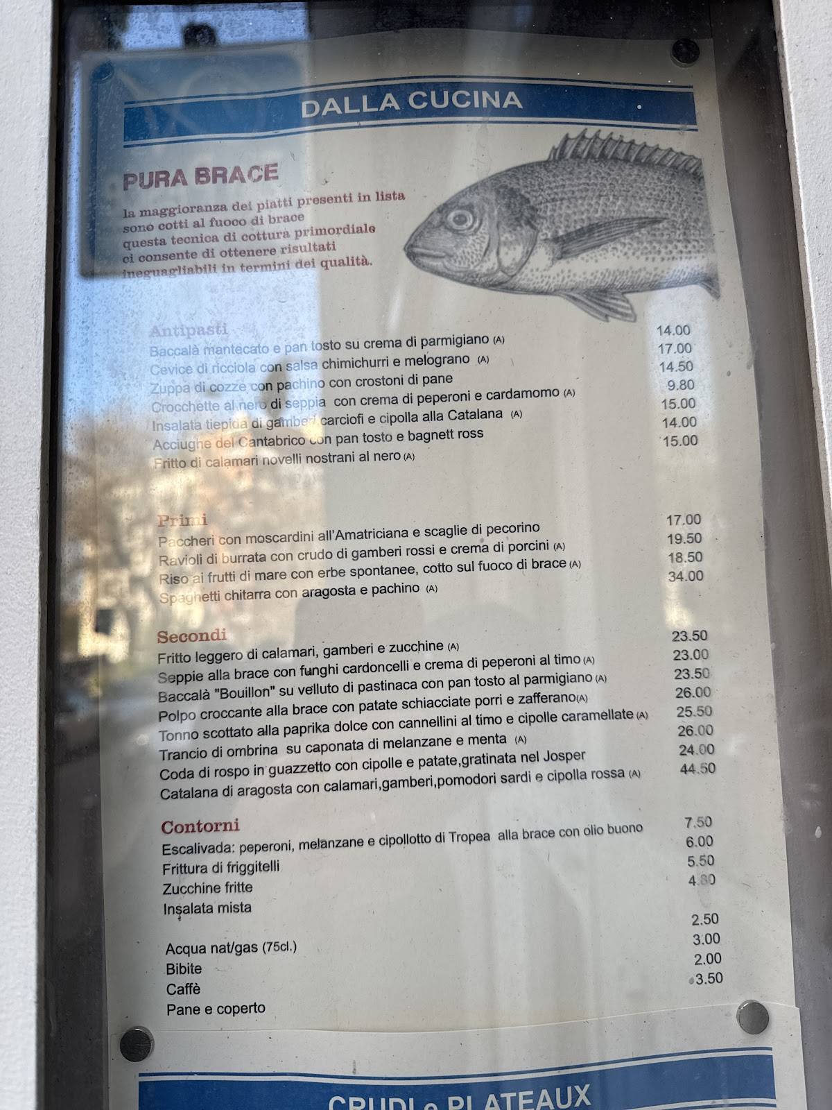 Menu di Zio Pesce 