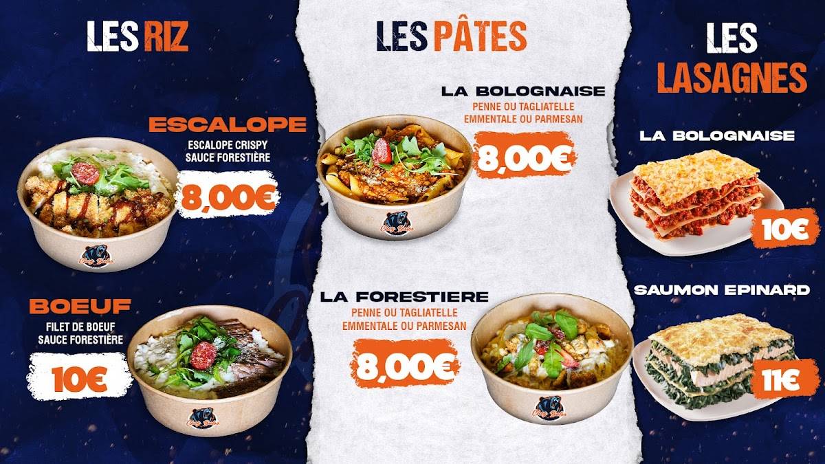 Menu de chez baloo