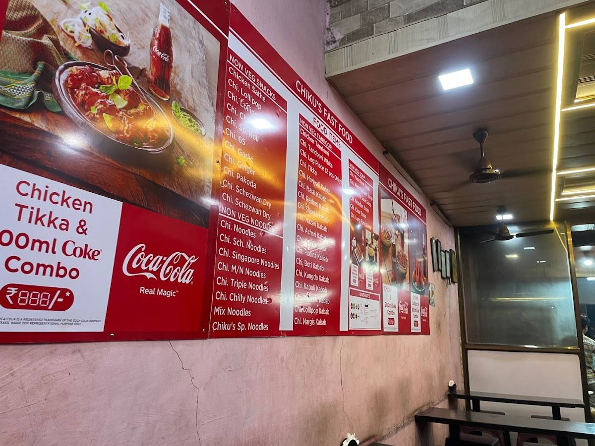 chikus Fast Food menu
