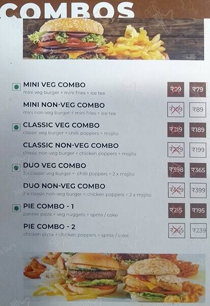 de Café Factory menu