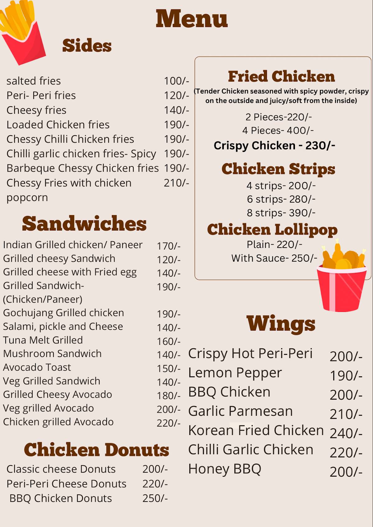 tonguemelts cakes & more Margao menu