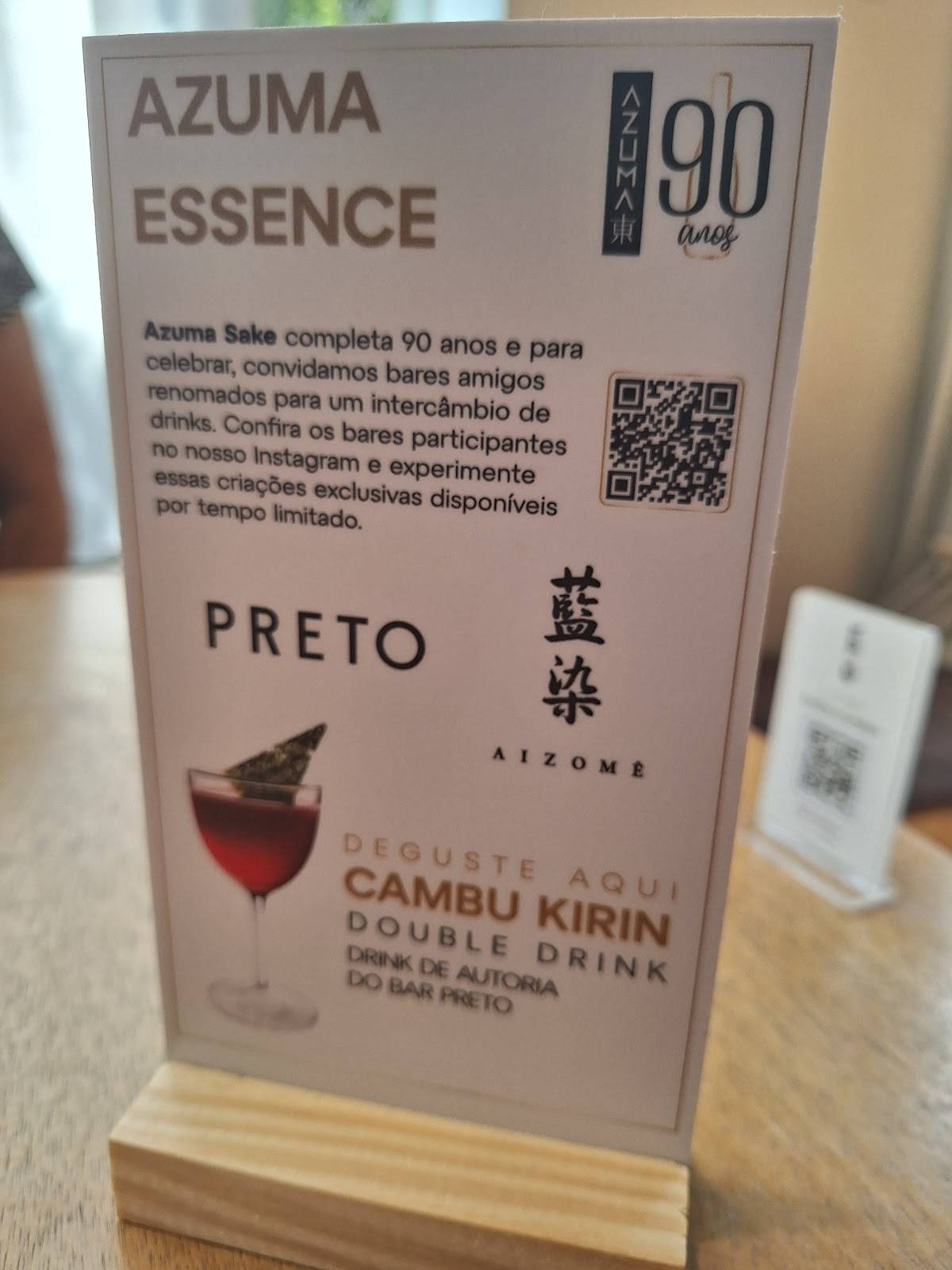 Aizomê Japan House cardápio