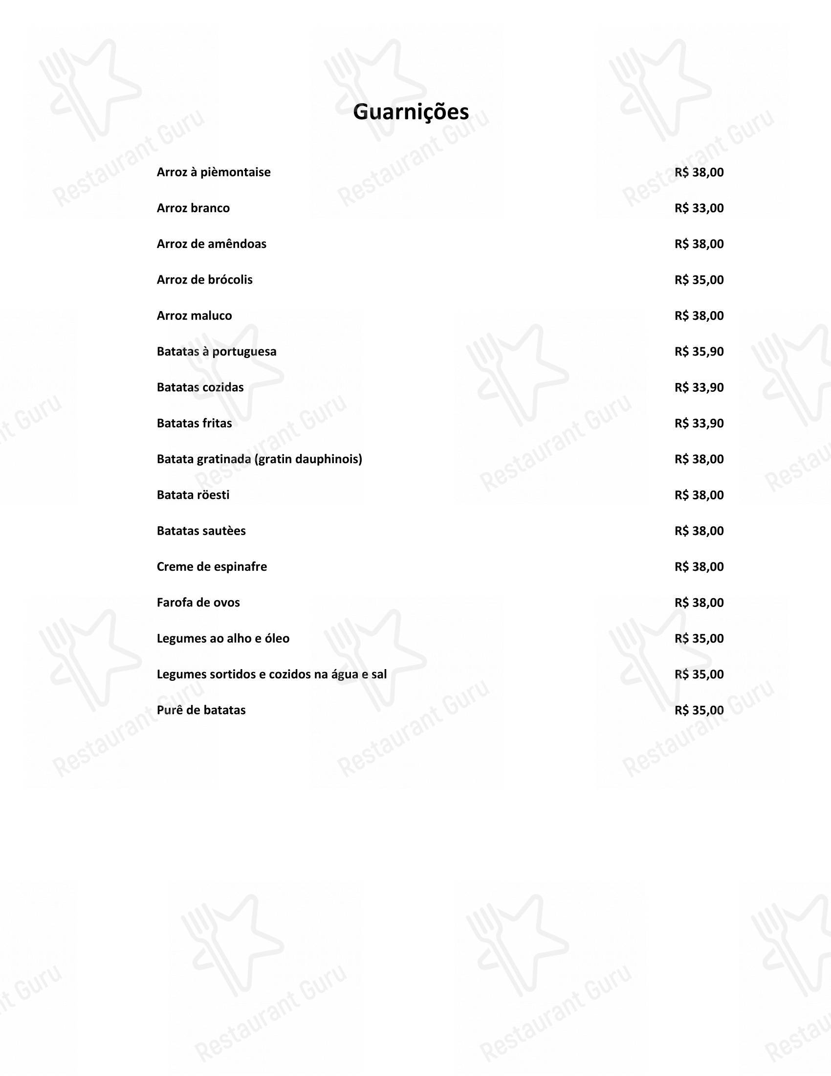 Menu para Cugine Restaurante em Rio de Janeiro