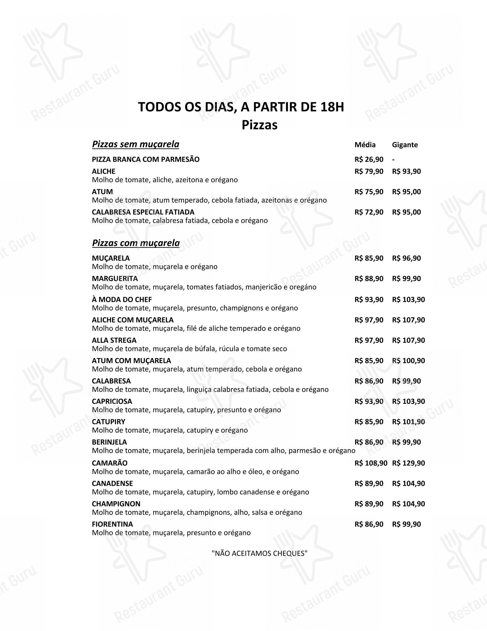 Cugine Restaurante - Menu