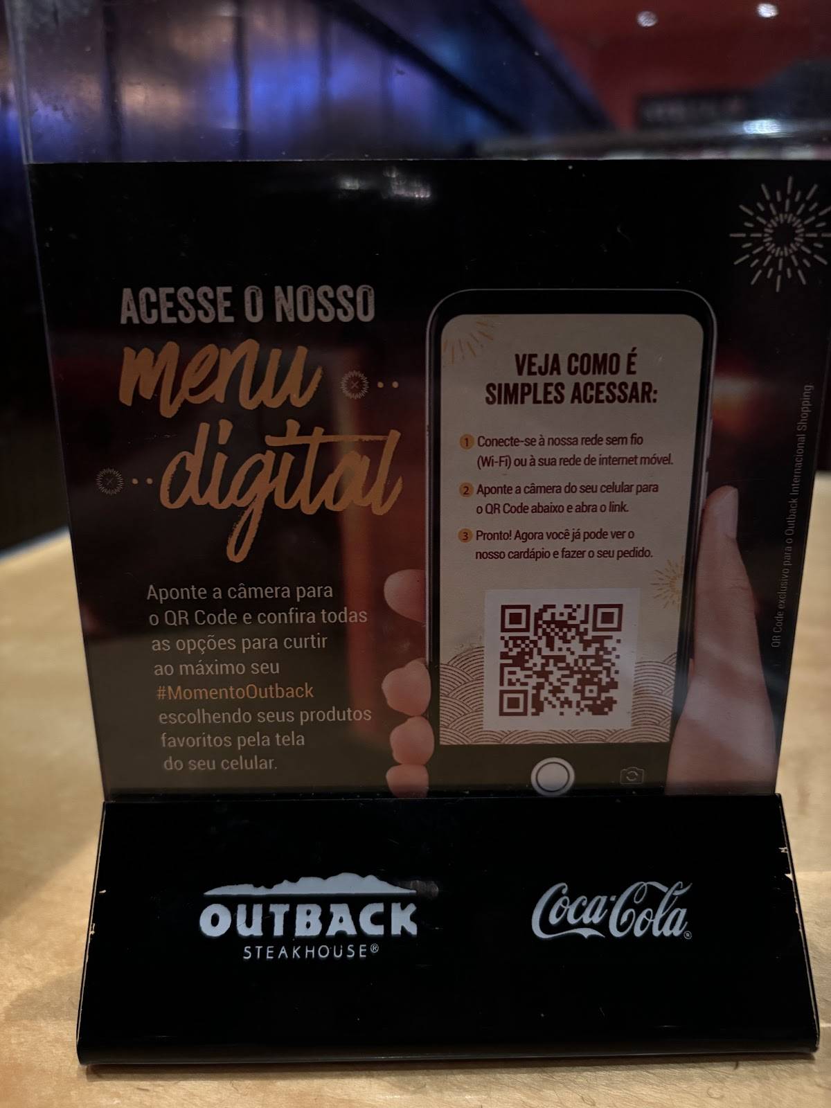 Outback Steakhouse - Shopping Internacional cardápio