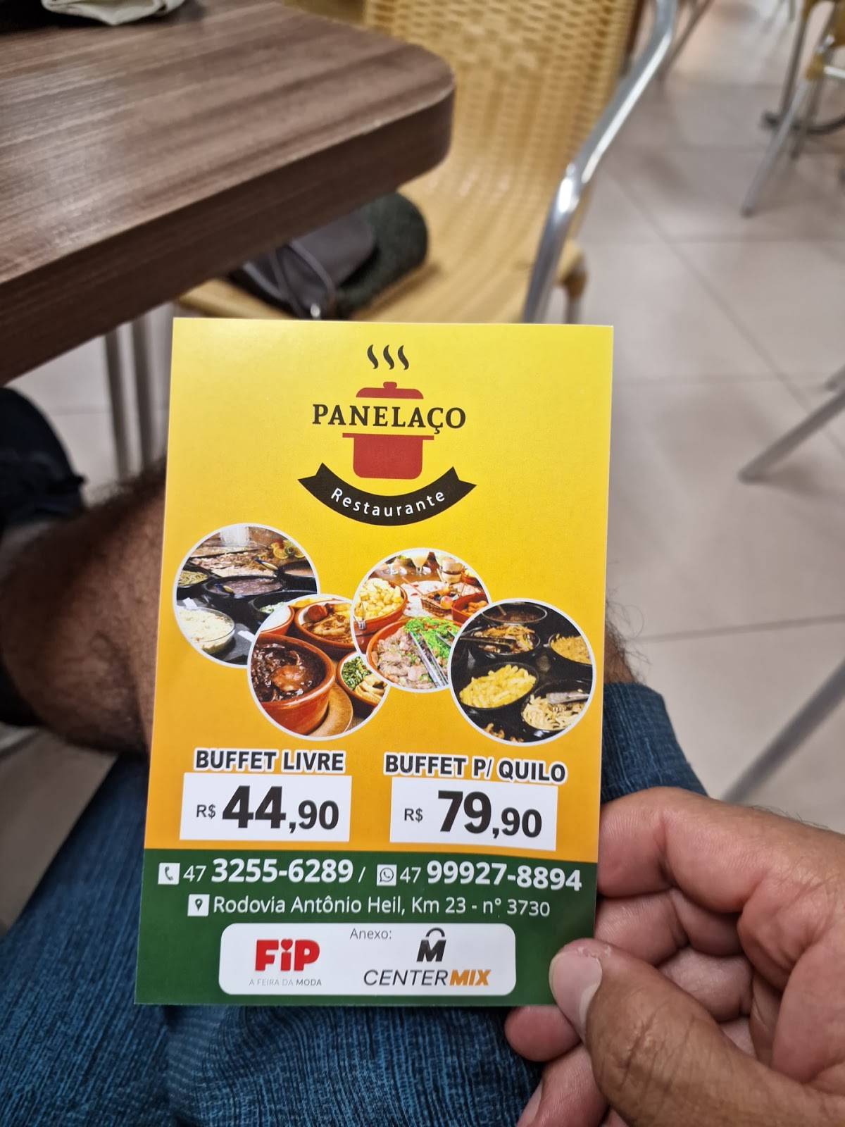 Restaurante Panelaço cardápio