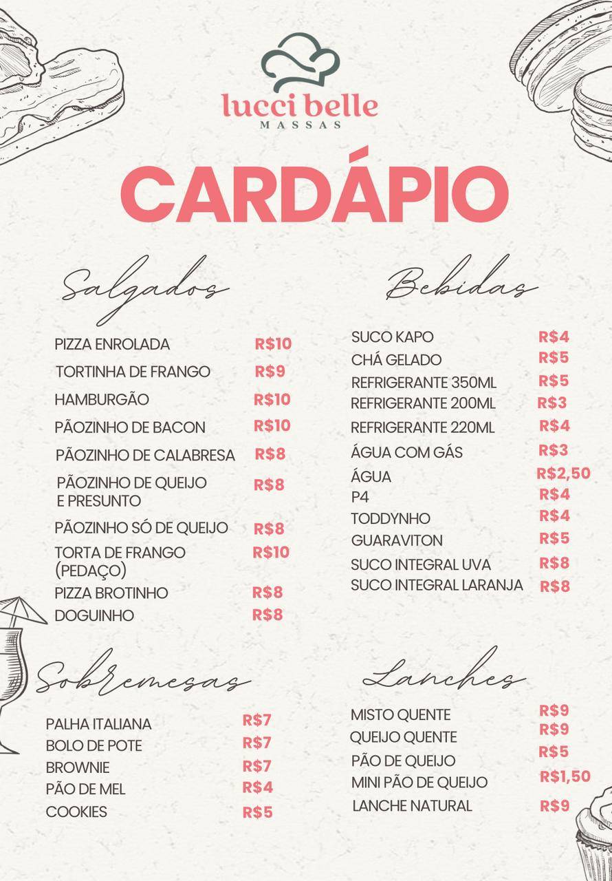 Restaurante Peixada do Amor cardápio