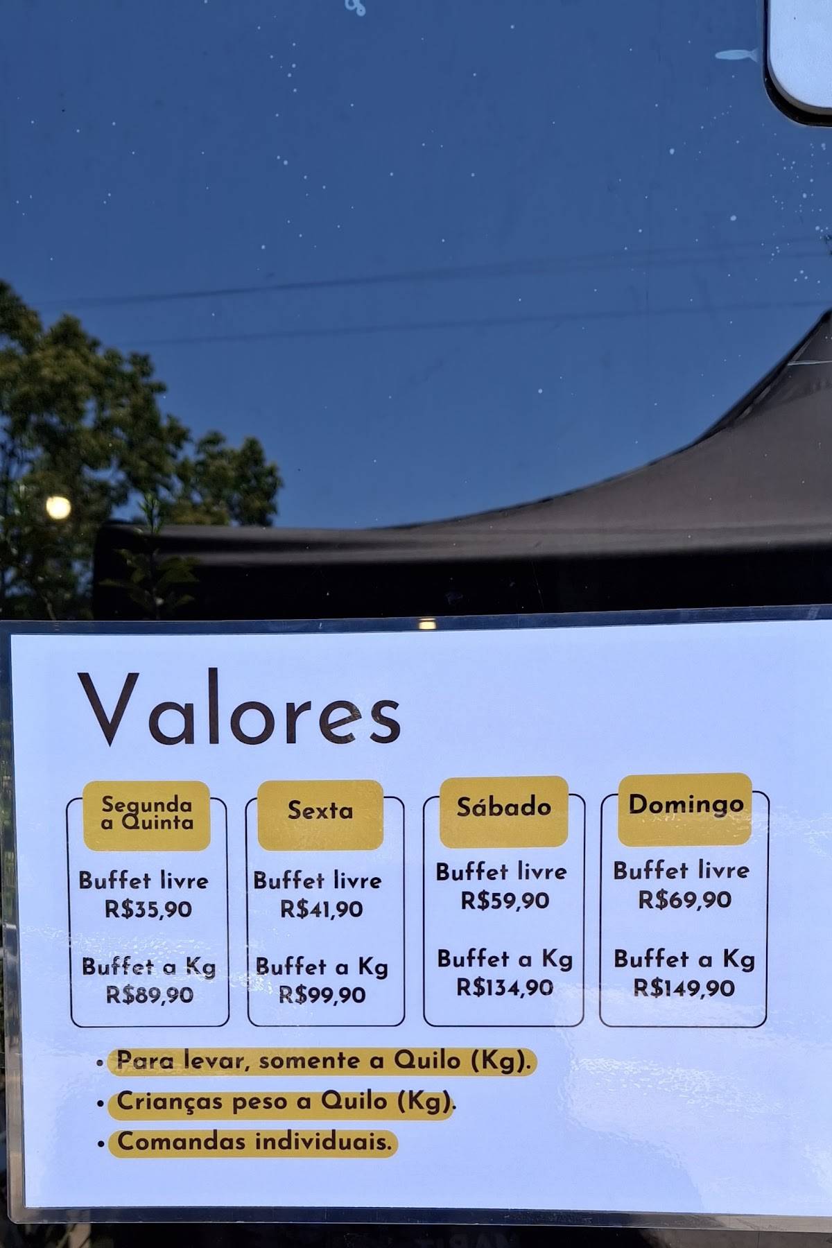 Ponto Zero Sete cardápio