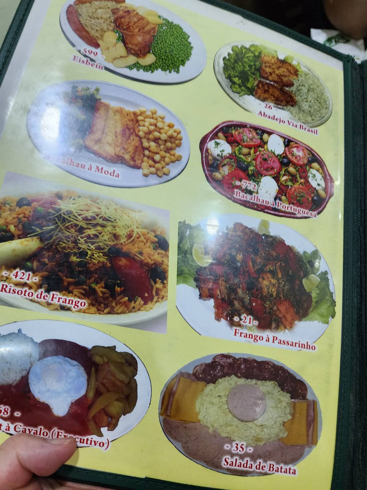 Restaurante via brasil cardápio