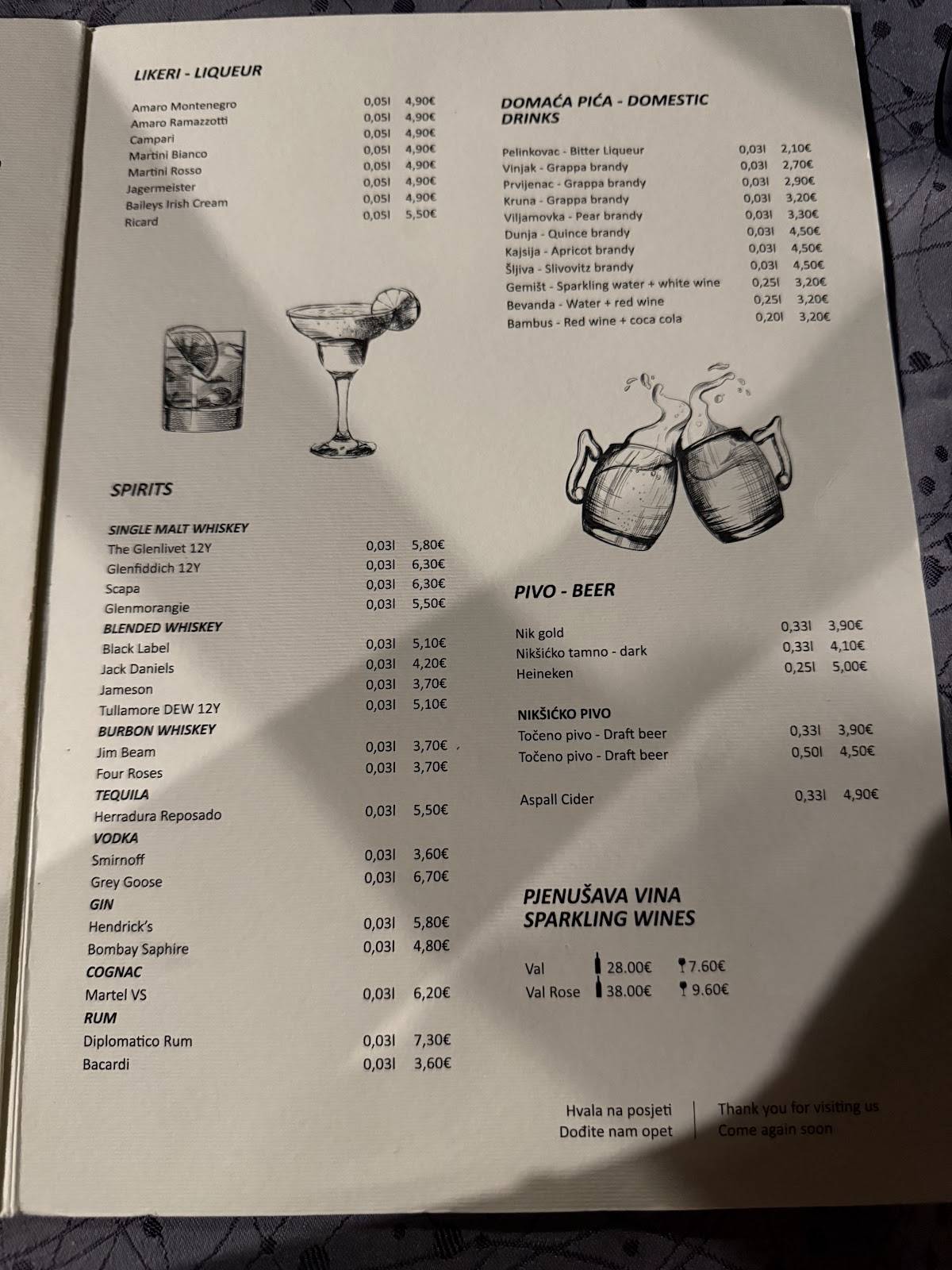 Menu de Restoran Armonia