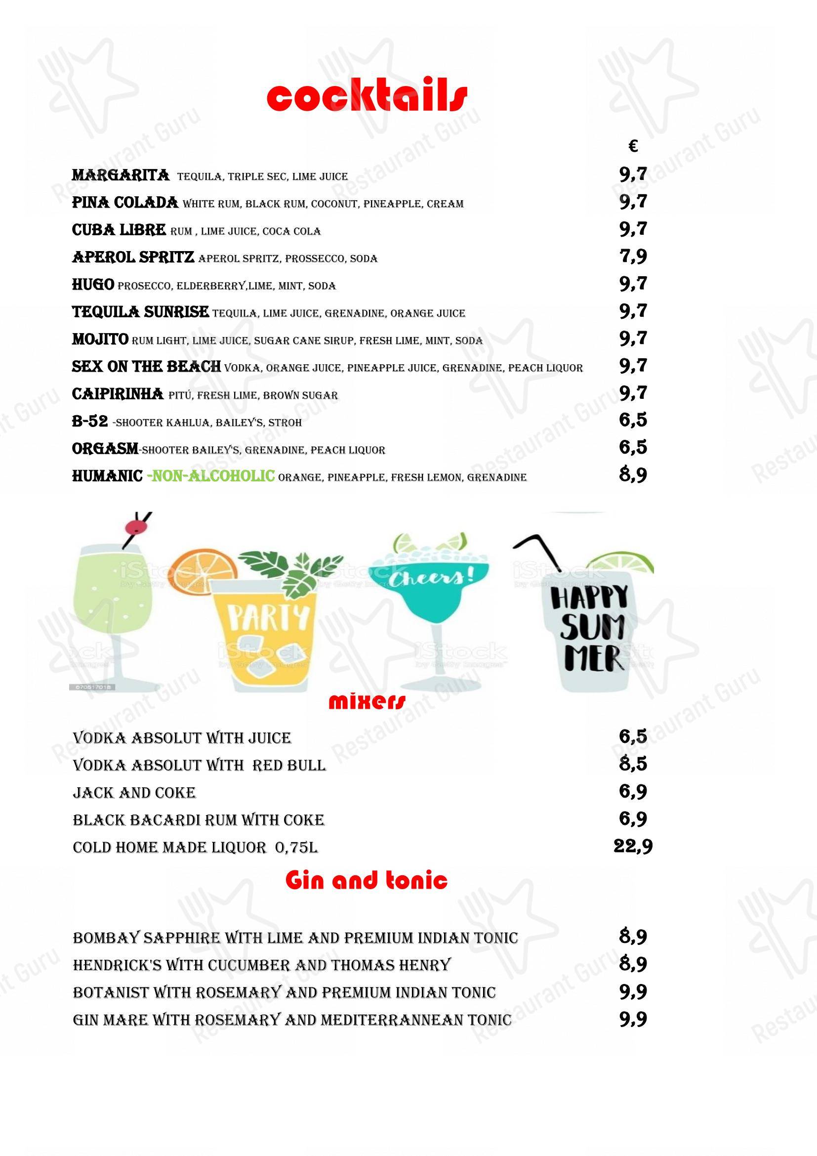 Menu per Restoran PULJIZ ristorante
