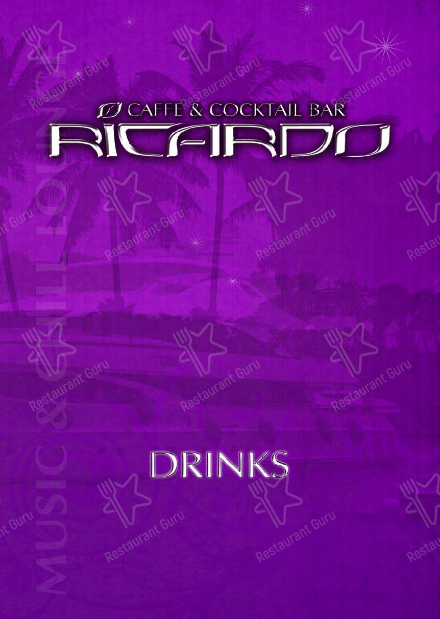 Menu di Ricardo Team-Hostel Pula - pasti e bevande