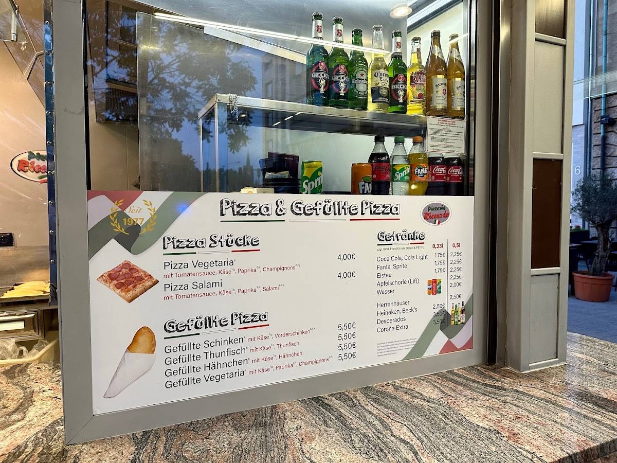 Menu de Riccardo Berardino Pizzeria