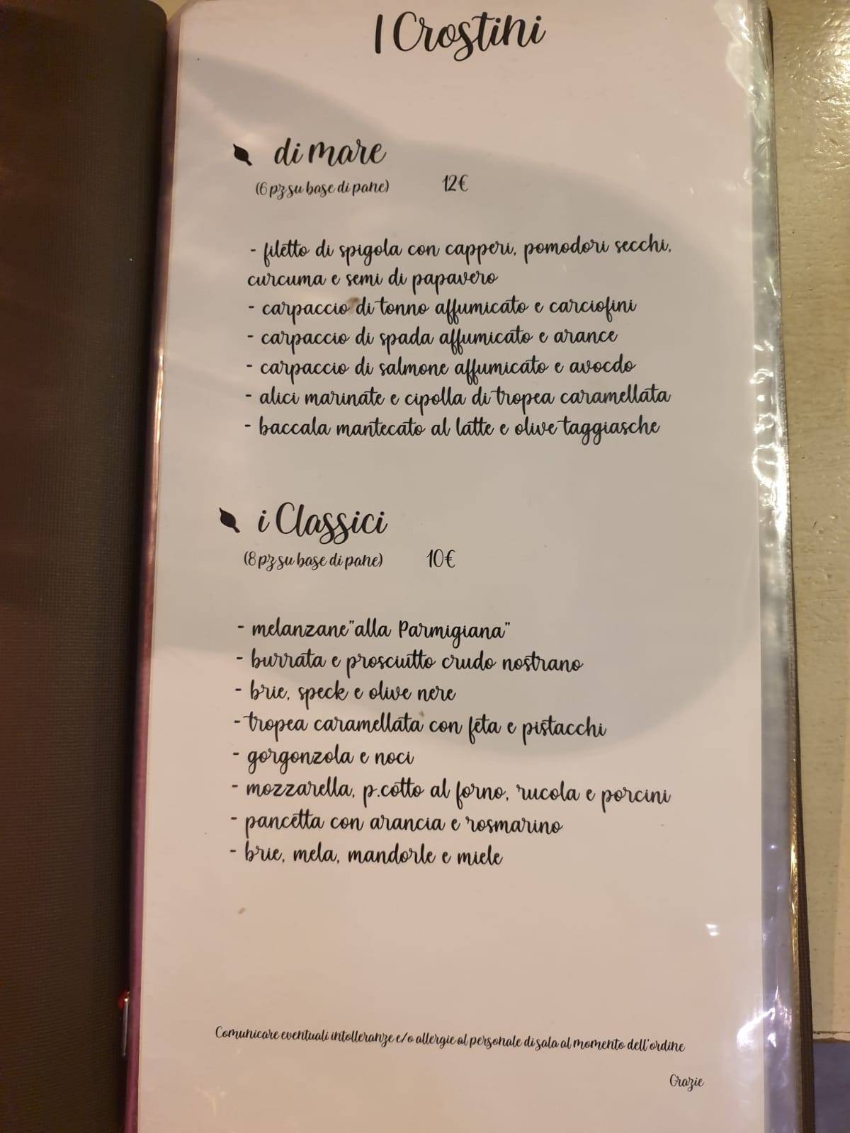 Menu di Civico 26 