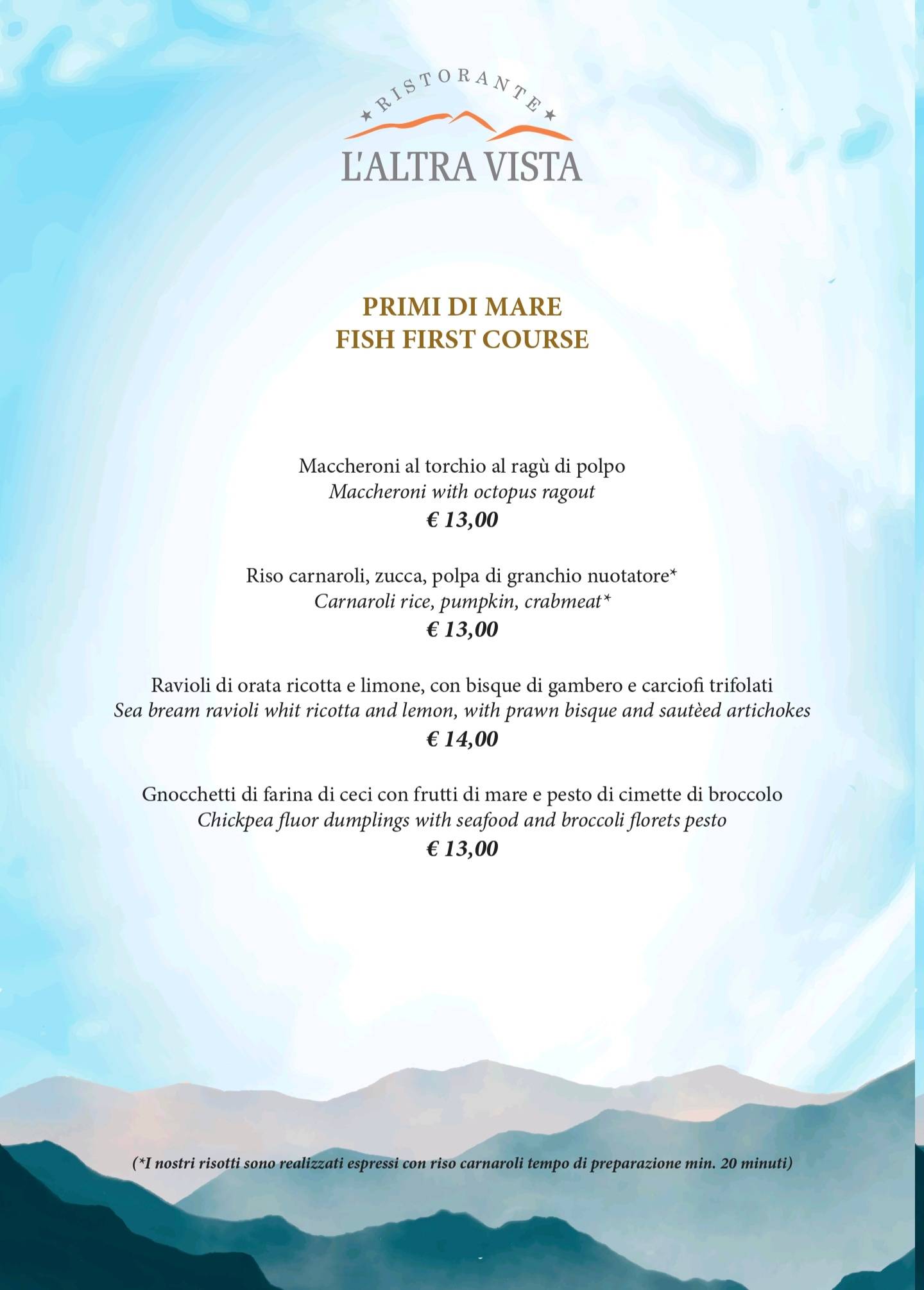 Menu di L'Altravista 