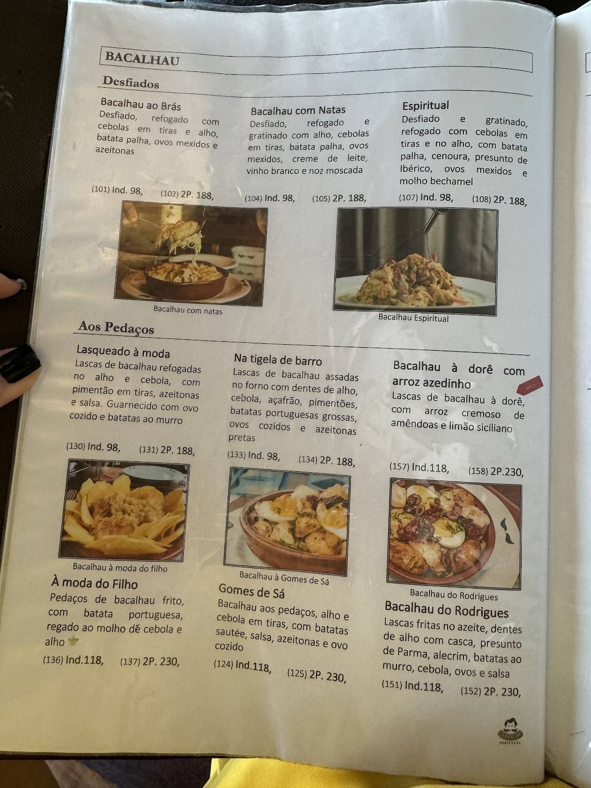 Adegão Português cardápio