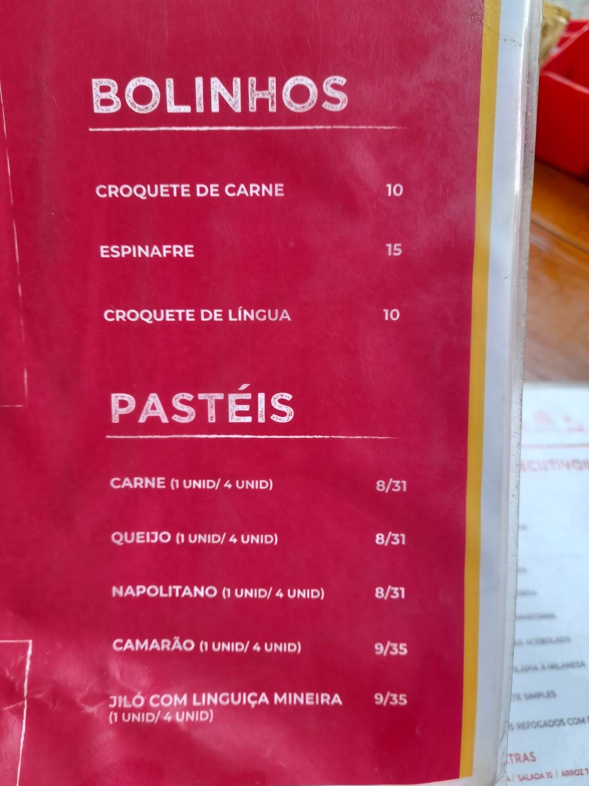 Bar Madrid cardápio